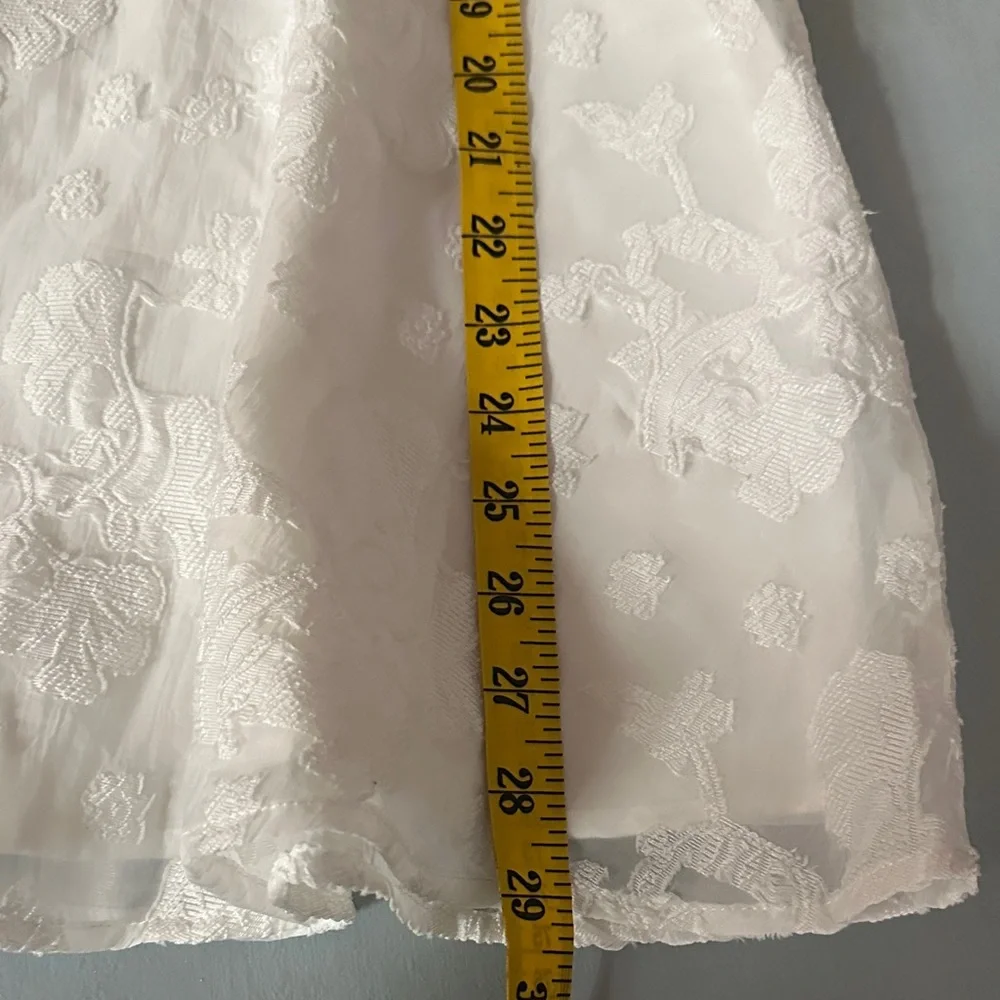 Princess Polly New Chapters Broderie Mini Dress White Floral Embroidery Size 8 - Picture 11 of 12
